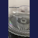 Boleira de Vidro Com Pé e Tampa Acrílica Gourmet Suporte Para Bolo, Doces e Sobremesas - Ruvolo