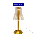 Luminária Abajur de mesa Com 3 cores LED Regulável Recarregável Xtrad CH022