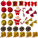 Kit de Enfeites de Natal Decoração Natalina para Árvore Bolas Sinos Estrela Enfeites Decorar