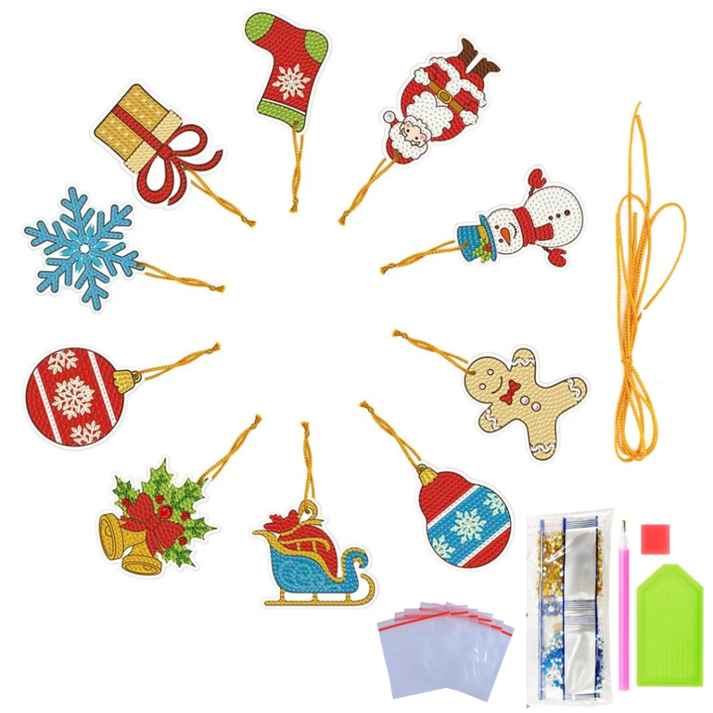 Kit de Enfeites de Natal Decoração Natalina para Árvore Bolas Sinos Estrela Enfeites Decorar
