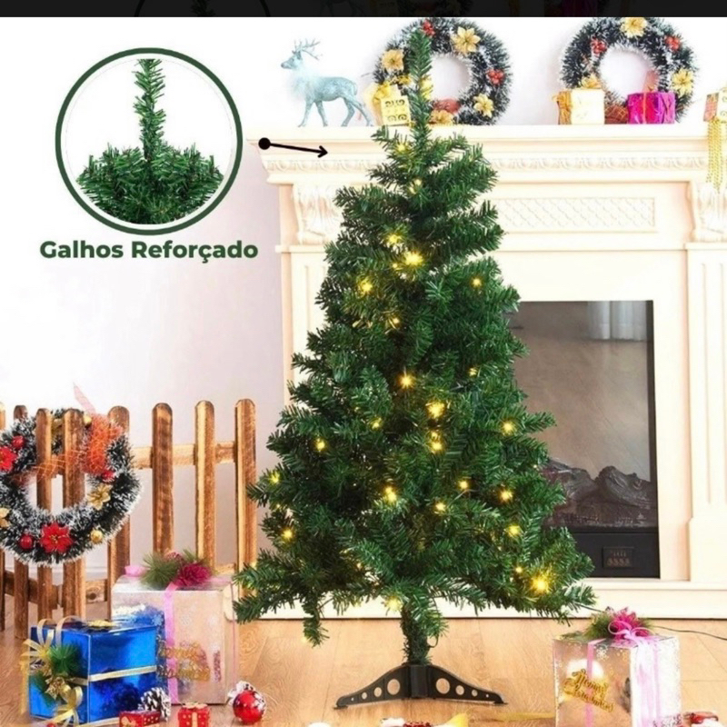Arvore De Natal 1,2 Metros Cm 100 Galhos Arvore NATAL 2025 OFF