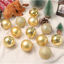 Kit 30 Bolas de Natal Medias 4cm Vermelho e Dourado – Enfeites Natalinos
