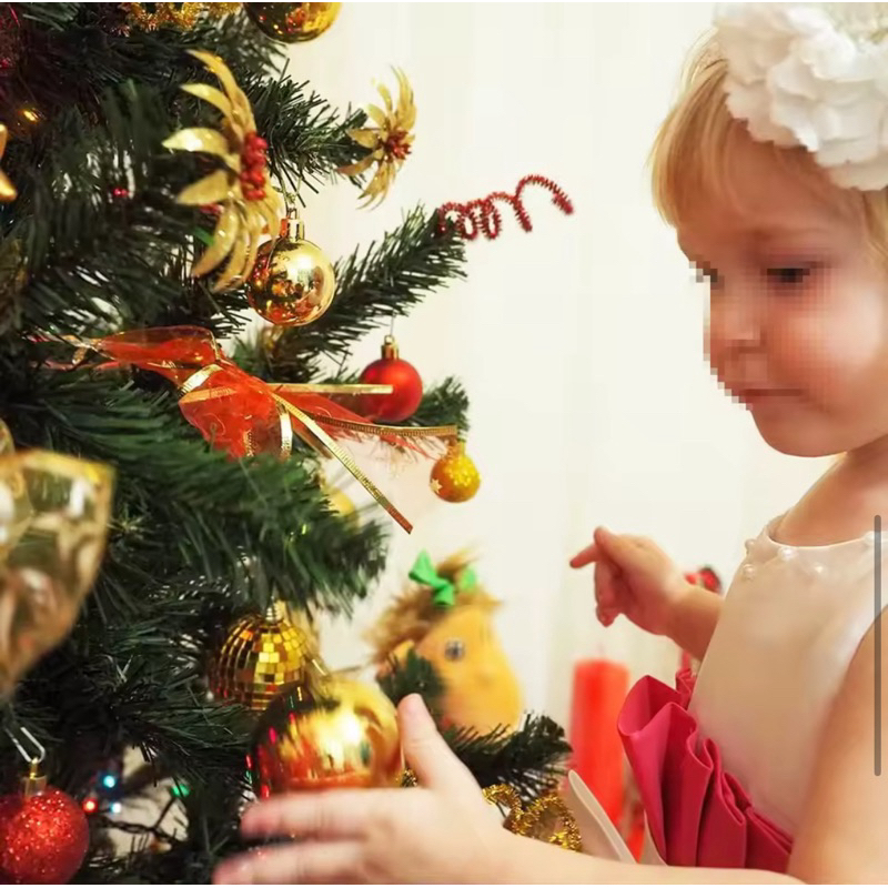 Kit 30 Bolas de Natal Medias 4cm Vermelho e Dourado – Enfeites Natalinos