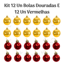 Kit de Enfeites de Natal Decoração Natalina para Árvore Bolas Sinos Estrela Enfeites Decorar