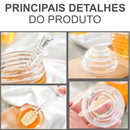 Meleira de Vidro Cristal 450ml com Pegador Pote Porta Mel Com Dosador e Tampa