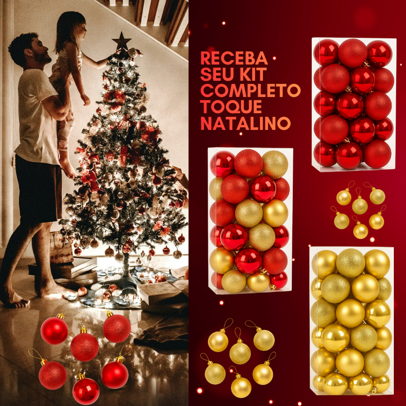 KIT 12 BOLINHAS KIT 24 BOLINHAS DE NATAL BOLAS DE ENFEITE 4CM E BRILHOSA COR DOURADA VERMELHO OU MESCLADO 4CM MIX BOLAS