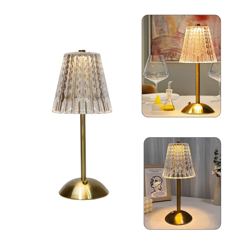 Luminária Abajur de mesa Com 3 cores LED Regulável Recarregável Xtrad CH022