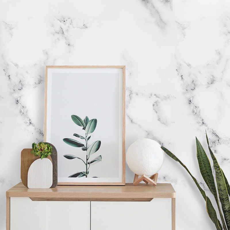 Papel de Parede Mármore Lavável Quarto Sala Cozinha Banheiro Autocolante